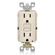 thumbnail image 1 of Salida GFCI Leviton de 15 amperios, autocomprobación, no es resistente a manipulaciones, 1 of 5