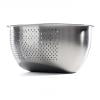 Gnmfd Rice Washer Strainer Bowl, 304 Stainless Steel Colander for Rice Vegetables Fruits Pasta, Fine Drainage Holes for Fast Water Flow, Multi-Purpose Kitchen Strainer for Cooking Meal Prep
