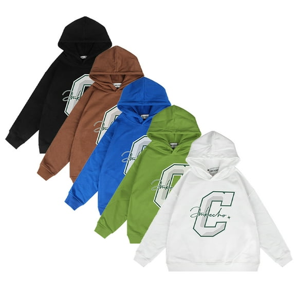 KYAIGUO Baby Kids Pullover Sweatshirt Girls Boys' Long Sleeve Tops Hoodies Solid Color Sweatshirts for Boys Girls 3-12 Years Old