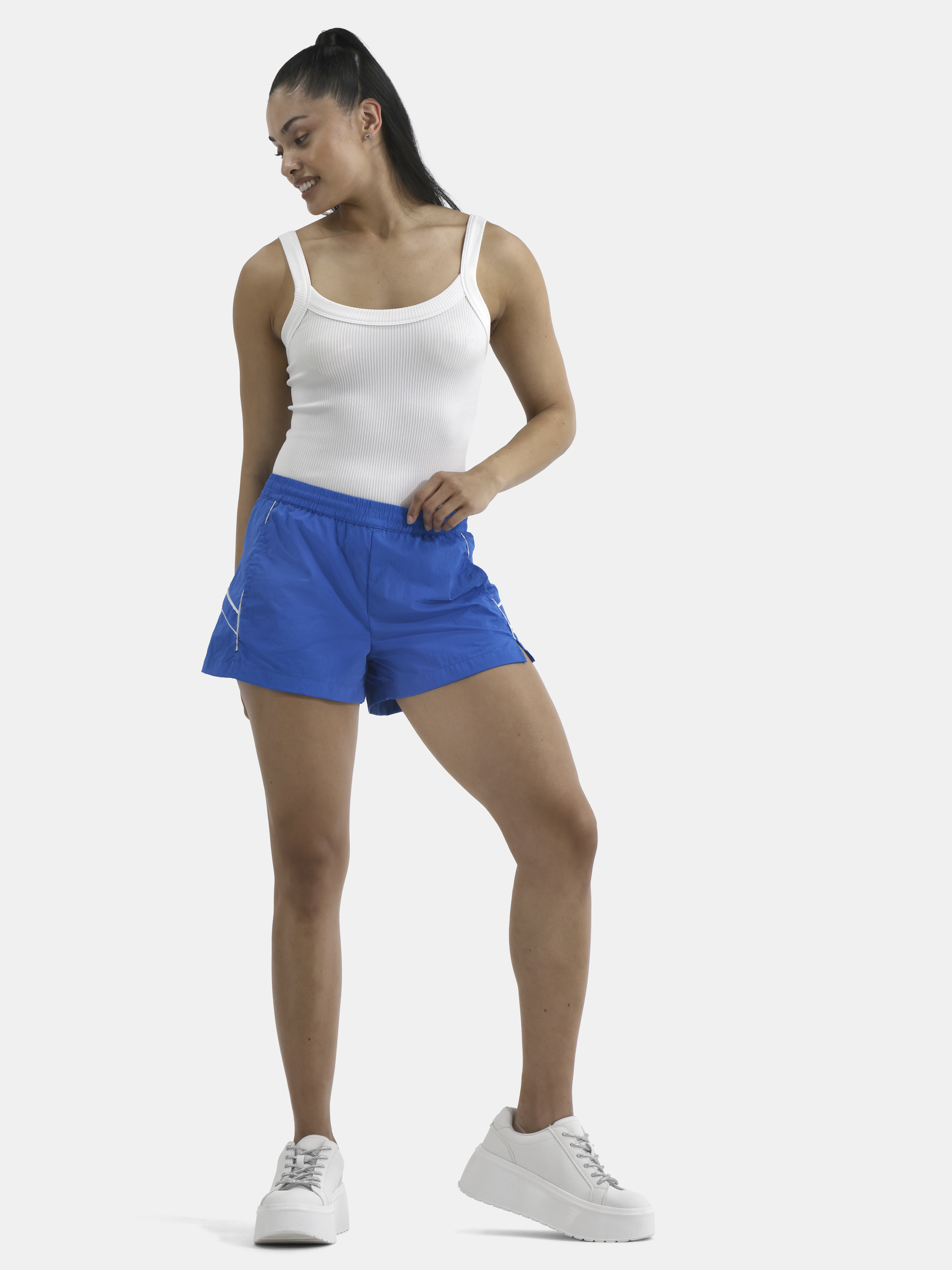 No Boundaries Track Shorts, 3'' inseam, Women's