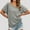Light Gray, variant on Women's Casual Round Neck T Shirt with Drawstring Hem Stylish Summer Top for Women Comfortable Pure Color Tee with Denim Shorts Casual Summer Shirts Women Athletic Shirt Summer Tee Shirts Women