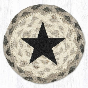 IC-890 Black Star Printed Coaster 5"x5"