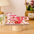 thumbnail image 4 of Valentine‘s Day Wooden Letter & Heart Table Decor - Romantic Centerpiece Scene Layout for Dining Table or Home, Unique Gift C, 4 of 9