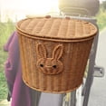 thumbnail image 1 of Colaxi Rear Bike Basket Bicycle Rear Basket Stylish Easy Installation Multifunctional Bike Accessories Heavy Duty for Cycling Travel Brown, 1 of 8