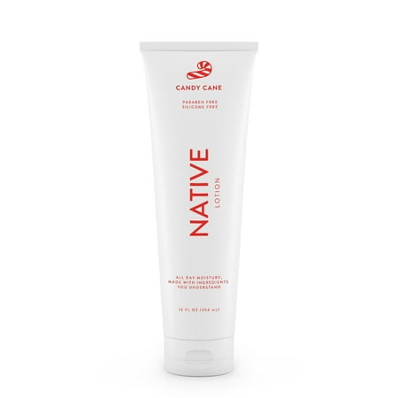 Native Limited Edition Hand & Body Lotion, Candy Cane, Silicone Free, Paraben Free, 12 fl oz