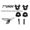 thumbnail image 2 of Bike Seatpost Clamp for Carbon Saddle Rails Adapter 7x9mm Bicycle Seatpost Tube Oval / Round Clips Cycling Accessories, 2 of 5