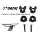 thumbnail image 2 of Bike Seatpost Clamp For Carbon Saddle Rails Adapter 7x9mm Bicycle Seatpost Tube Oval / Round Clips, 2 of 5
