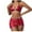 Red, variant on BeAi Old Fashion Swimsuits for Women High Waisted Bikini Sets for Women Trendy Modest Swimwear for Women 2 Piece Beachwear Women Scalloped V Neck Previous Orders