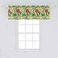 thumbnail image 2 of Ambesonne Exotic Window Valance, Cheerful Hibiscus Butterfly, 54" X 18", Olive Green Multicolor, 2 of 3