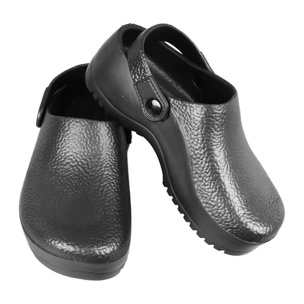 Topincn Summer Chef Zapatos, Trabajos De Enfermería Sin Espalda Tubas Sin Transpirables Zapatos Sin Deslizamiento Para Chef Enfermera Jardín Cómodo