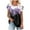 Multicolor#2, variant on Womens Boho Summer Tops Loose Flowy Pleated Tunics Elegant Floral Blouses Petal Short Sleeve Shirt Multicolor S