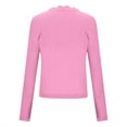 thumbnail image 6 of Knitted Sweater Cardigans Womens Button Up Long Sleeve Scallop Ribbed Crop Short Jackets Fall Casual Outwear (M, Hot Pink), 6 of 6