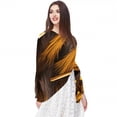 thumbnail image 5 of Halloween Broom Elegant Translucent Chiffon Silk Scarf, Light Breathable Wrap Shawl 180*73, 5 of 6