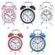 thumbnail image 5 of sweethay Reloj despertador de campana doble de 3 pulgadas, marco de Metal, esfera 3D con retroiluminación, luz nocturna, reloj de de escritorio para Type3 NO3, 5 of 6