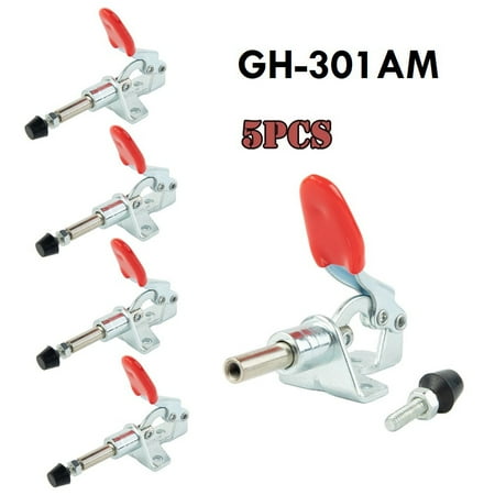 

BAMILL 5PCS GH-301AM 45kg Quick Release Toggle Clamps Horizontal U-Shaped Bar Hand Clip