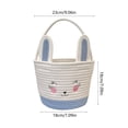 thumbnail image 3 of Linnome Easter Woven Storage Basket with Egg Decor,Portable Organizer for Home Sundries and Holiday Party Supplies, 3 of 6