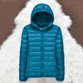 thumbnail image 4 of Zshosam Women Puffer Jacket Hooded Warm Lightweight Packable Quilted Puffer Coat Outwear(Blue,L), 4 of 5