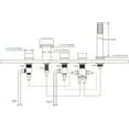 thumbnail image 7 of SUMERAIN Waterfall Roman Tub Faucet,Deck Mount 5 Holes Bath Tub Filler with Hand Shower,High Flow, Matte Black, 7 of 7