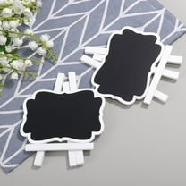 HORIALENCE Display Board White PVC Mini Chalkboards 12Pcs