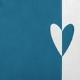thumbnail image 2 of 16" x 16" Simply Daisy Modern Heart Polyester Accent Pillow, Teal Qty 1, 2 of 3