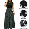 thumbnail image 5 of Sexy Dance Women Summer Autumn FloralPrint Boho Skirt Dress Short Sleeve Party Bodycon Long Maxi Dress Beach Sundress, 5 of 9