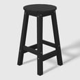 thumbnail image 3 of WestinTrends Malibu 24" HDPE Outdoor Patio Round Counter Height Bar Stool, Black, 3 of 7