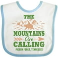 thumbnail image 3 of Inktastic Pigeon Forge Tennessee The Mountains Are Calling Boys or Girls Baby Bib, 3 of 4