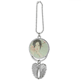 thumbnail image 1 of Peach Blossom Belleza chino acuarela Colgante de ala, 1 of 3