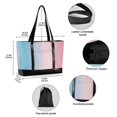 thumbnail image 2 of FORMRS Canvas Laptop Tote Bag for Women with 15.6" Computer Compartments Shoulder Handbag, Light Pink Gradient, 2 of 7