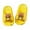Yellow, variant on Kids 3D Pineapple Bear Patch Open Toe Platform EVA on Casual Slide Sandals Size:4.5-5 Years