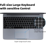 SGIN 15.6 Laptop 12GB DDR4 512GB SSD Windows 11 Computer with 2.9 GHZ Intel Celeron N5095, FHD 1920x1080