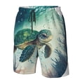 thumbnail image 5 of Naloa Watercolor Turtle5 Men's Beach Shorts, Surfing shorts, Swim trunks, Quick Dry Swim Trunks for Surfing Beach Fun - Medium, 5 of 9