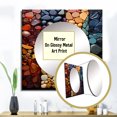 thumbnail image 3 of Designart "Spiritual Stones Of euphony II" Spiritual Stone Square Mirror For Wall Decor - Large Multi-Color Square Mirror Printed Wall Decor - Traditional Square Living Room Mirror, 3 of 5