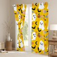 thumbnail image 3 of Feelyou Halloween Ghost 2-Pack (52x84) Blackout Curtains, Groovy Floral Window Curtains, 3 of 6