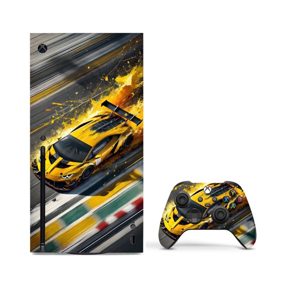 Auto Racing Vinyl Wrap Skin Compatible with X-Box Series X  2 Controller Skins