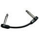 thumbnail image 3 of Cable de conexión para guitarra eléctrica/bajo, conector TS macho de 4" en ángulo recto 10cm negro, 3 of 7