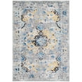 thumbnail image 3 of SAFAVIEH Madison Caden Floral Bordered Area Rug, Grey/Gold, 4' x 6', 3 of 11