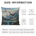 thumbnail image 5 of Orinice Eagle Mountain Lake Range Graphic Decorative Cushion Throw Pillow Cover 12x12in, 5 of 5