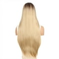 thumbnail image 2 of Women's long layered wig, natural wave wig, human hair side parting, heat resistant, lightweight, tangle free, suitable for daily use and clothing, 2 of 6