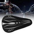 thumbnail image 4 of Bike Seat Set Bike Saddle Set Breathable Bike Seat Cushion Accessories Bike Seat Set Ergonomic Prevent Slipping Breathable Pain Relief Bike Saddle Set With Bungee Cord For ANGGREK AC7278, 4 of 8