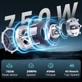 thumbnail image 4 of 750W Peak Ebike for Teens,14" Folding Electric Bicycle,20 mph Campus Mini E-bikes,Black, 4 of 8