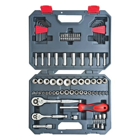 UPC: 0037103319562 | Crescent Assorted Sizes x 1/4 and 3/8 in. drive SAE/Metric 6 and 12 Point Socket Wrench Set 84 pc.