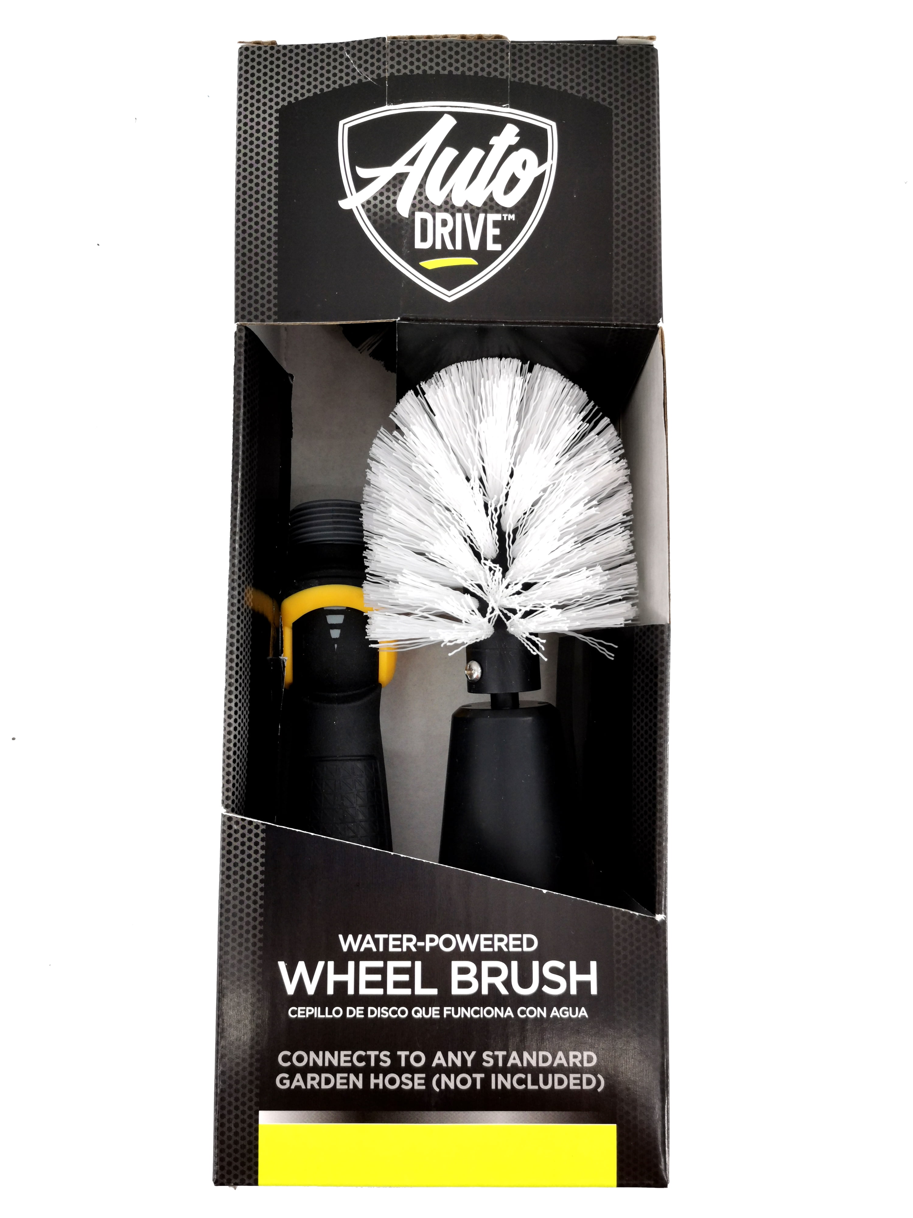 Auto Drive Brand Rotatable Water-Powered Form Brush for Car Cleaning and Household Cleaning