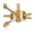 thumbnail image 6 of Delayne Collection Five-Light Mid-Century Modern Brushed Bronze Semi-Flush Mount Light, 6 of 12