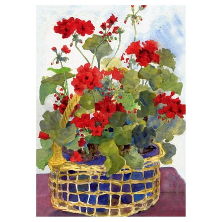 Flag Apple Basket - Toland Home Garden Geranium Basket Flag