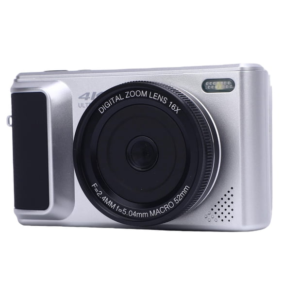 Cámaras Digitales 4K Para Fotografía, Cámara De Vlogging De 64MP Para YouTube, Cámara De Video De Enfoque Automático 2.8" Pantalla De Volteo De 180 Con Zoom De 16x,