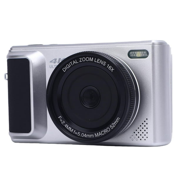 Cámaras Digitales 4K Para Fotografía, Cámara De Vlogging De 64MP Para YouTube, Cámara De Video De Enfoque Automático 2.8" Pantalla De Volteo De 180 Con Zoom De 16x,