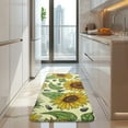 thumbnail image 4 of Yellow Sunflower Seed Pattern Kitchen Rug Mat,Kitchen Runner Rugs Non Skid Washable,Decorative Kitchen Floor Mats for Kitchen,Sink,Laundry,17"x47.2", 4 of 7