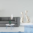 thumbnail image 2 of Escultura de pingüino de resina, figura de animal, estatuas de pareja de gatos vívidas, tallas decorativas de cerámica adecuadas para dormitorio, sala, 2 of 8
