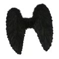 thumbnail image 4 of Accesorios de disfraz de alas de ángel para fotos, ideales para fiestas y festivales navideños. S Negro, 4 of 8